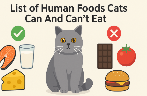List of Human Foods Cats Can And Can’t Eat